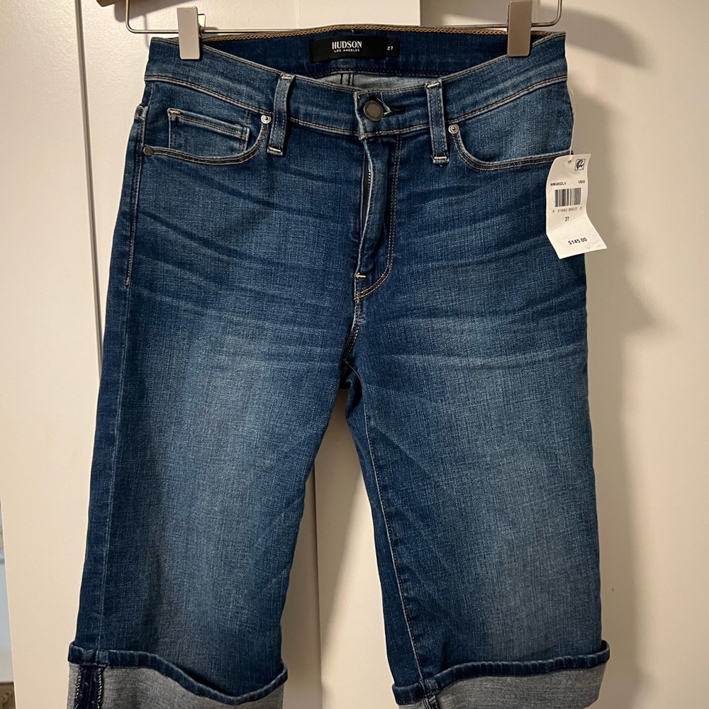 Hudson Jeans Dark Blue Jean Shorts